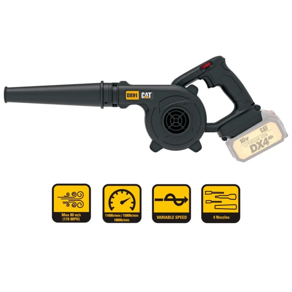 Soprador 18V 288km/h Cat DX91B