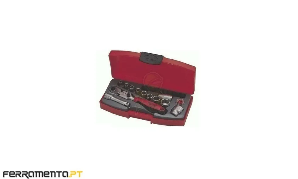 Teng Tools Jogo 22 Chaves de Caixa e Roquete M1422