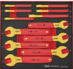 Teng Tools Jogo de Chaves Boca Isoladas VDE 8-19mmTEDVSP12