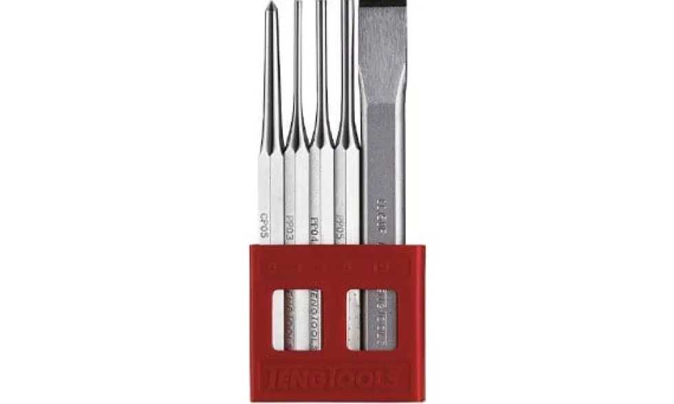 Teng Tools Jogo de Punções e Cinzel 5 PcsPCX05