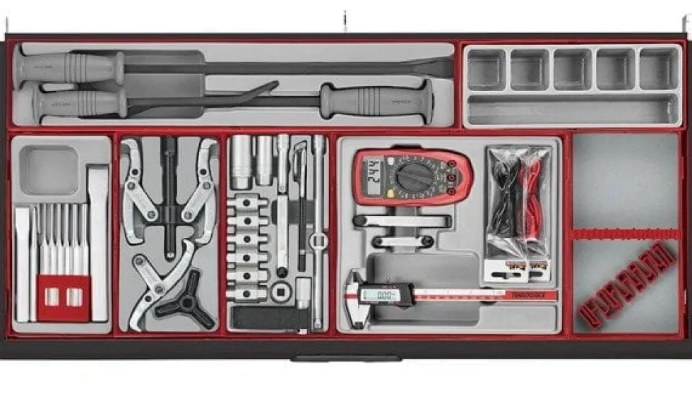 Teng Tools Kit Carro de Ferramentas Pro Cabinet TT 37” 1004 Pcs TCMM1004NBK1