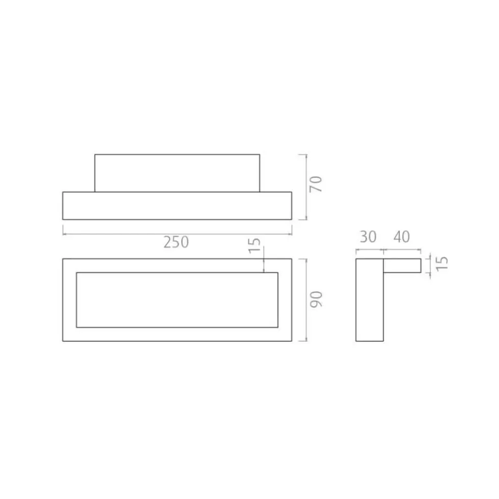 Toalheiro de Argola 250mm da série Beijing - Aço Inox em Acabamento Polido Aquaglass H10096