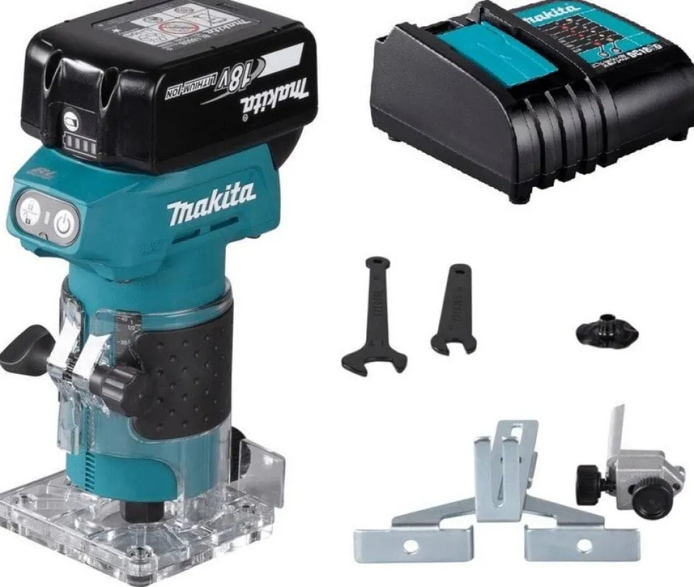 Tupia de Cantos 6mm 18V 3Ah Makita DRT52SF