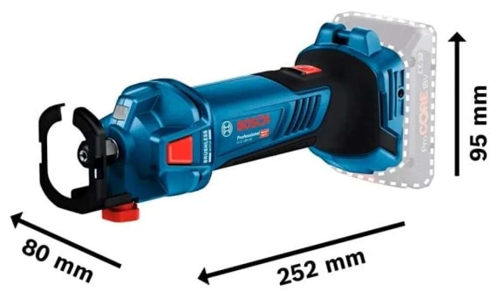 Tupia de corte a bateria BOSCH GCU 18V-30 PROFESSIONAL 06019K8000