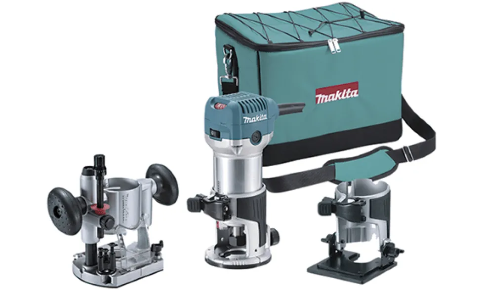 Tupia de 6 e 8mm + Acessórios Makita RT0700CX2J