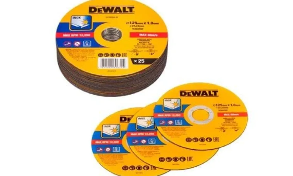 25UN Discos de Corte Inox 125x1,0mm DeWalt DT20594-QZ